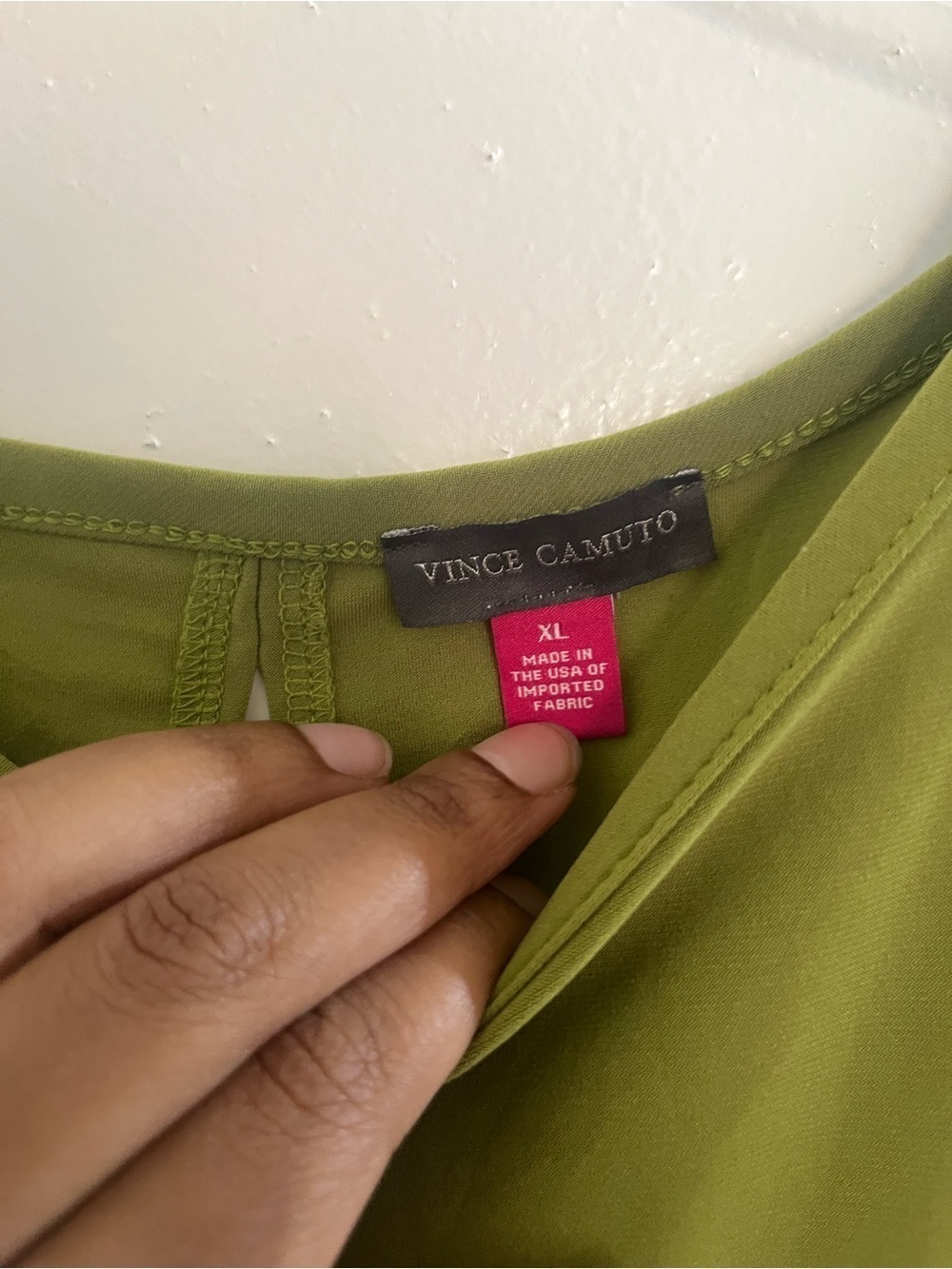 Vince Camuto Olive Scoop Neck Sleeveless Tank - Picture 5 of 6